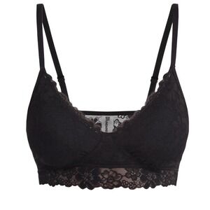 No Boundaries - Contour Floral Lace Bralette - Small - Black